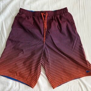 Nike Swim Orange Blue Shorts